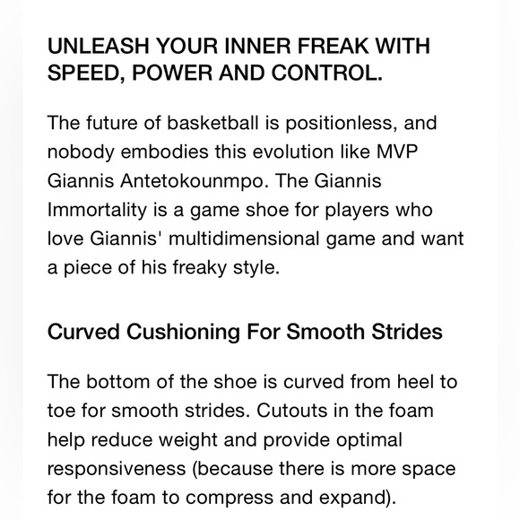 New in box Nike Giannis Immortality White Metallic Gold Black Rubber Shoes - Picture 12 of 13